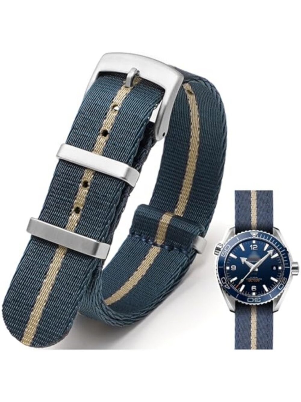 Ballistic Nylon Watch Band Heavy Buckle G10 Premium Nylon Strap